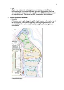 Et fasplan (situasjonsplan) som viser bygningenes plassering, tomtegrenser og arealbruk på et tomt.