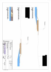 Fasadetegning som viser bygningens utseende fra tre ulike vinkler: sør-øst, nord-vest og sør-vest.