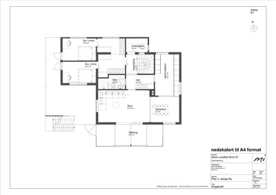 Etasjeplan (Plan 2. etasje) som viser romfordeling, arealer og funksjoner i en bolig.
