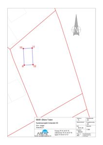 Situasjonsplan som viser eiendommen 99/81 Østre Toten med grenser, nabolag og en markert byggeflate (blå polygon med punkter 9-12).