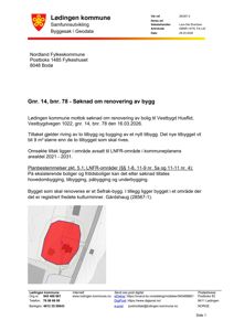Kommunale oversiktskart som viser eiendommen (Gnr. 14, bnr. 78) markert med rødt, samt nabolag og infrastruktur.