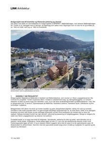 Fotografi av et boligprosjekt sett fra et fugleperspektiv fra vest, med tekstbeskrivelse under bildet.