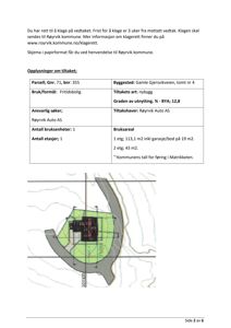 Situasjonsplan som viser bygningens plassering på tomten i forhold til naboeiendommer og veier.