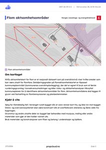 Et kart over flomaktsområder fra Norges vassdrags- og energidirektorat (NVE) for eiendommen på Vårtunveien 38.