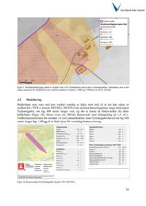 Kart over et område med overlagte data om flomfarekartlegging, hydrologiske kurver og klimadata.