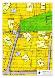 Situasjonsplan som viser tomtens beliggenhet i forhold til nabolag, vegnett og topografi.
