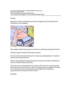 Et kart over et område (Aktivitetspark torget) med farger, symboler og tekst som viser regulering eller planlegging.