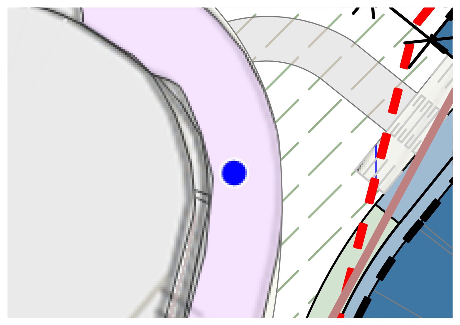 Dette bildet viser en 3D-visualisering (rendering) av et bygningssnitt eller fasade, sannsynligvis fra et arkitektprogram som Revit. Det er tydelig synlig med skygger, materialteksturer og en realistisk fremstilling av formen.
