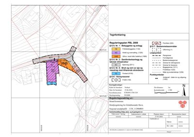 Situasjonsplan med regulering av tomt for fritidsbustad i Havøysund, inkludert arealbrukszoner (FE, UNB, HO), vegnett og topografi.