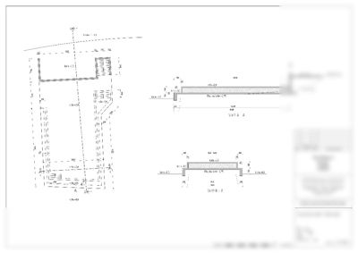 Snittegning (Snitt A-A og B-B) som viser bygningens tverrsnitt, konstruksjon og høyder.