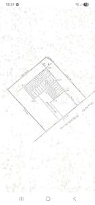 Situasjonsplan som viser bygningens plassering i forhold til eiendomsgrenser (25.92, 23.14, 25.78), veier (Ashchurch St, Gritters) og gate (Gate).