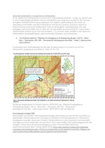 Kart over Semsvannet landskapsvernområde med bygningsplassering og områder for planlagt utbygging