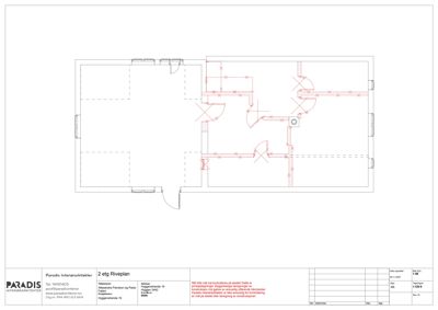 Etasjeplan (2. etg) som viser romfordeling og veggelementer.