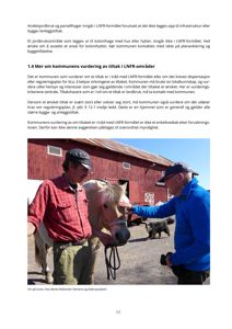 Fotografi av to menn som står på en gårdsplass med et hest og en hund i bakgrunnen. Bildet er tatt utendørs og viser en situasjon på tunet.