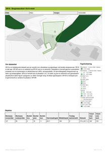 Et skogressurskart (SR16) som viser vegetasjonstyper, terrengform og trebestand på et område.