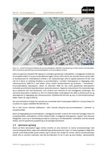 Kart over grunnundersøkelser i området med markerte soner og veier