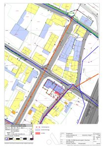 Situasjonsplan som viser tomtens plassering i forhold til veier og nabolag.