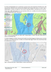 Kart med kvartærgeologisk kartlegging og situasjonskart over et område med bygninger.