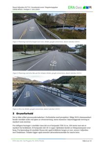 Fotografier av veier og landskap i nærheten av Naust Isfjord, inkludert bilder fra Google Streetview.