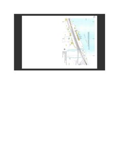 Situasjonsplan som viser en vei eller jernbanestrekning i forhold til omgivelsene, inkludert vannmasser og eiendomsgrenser.