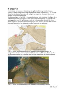 Bildet viser to kart som illustrerer aktsomhetsområder for snøskred og steinsprang, inkludert en ortofoto (flyfoto) nederst.