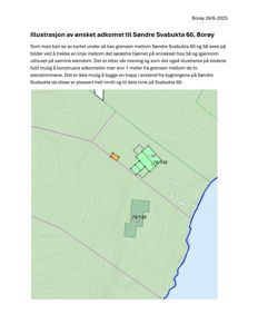 Situasjonsplan som viser eiendomsgranser, topografi og plassering av bygninger (76/148 og 76/149) i forhold til hverandre og kystlinjen.