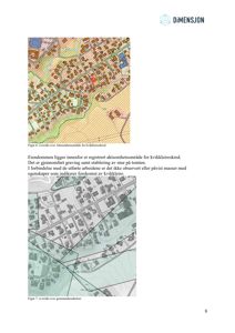 Bildet viser to kart som viser oversikt over aktsomhetsområder for kvikkleireskred og grunnvannssøkler, inkludert topografi og bygningsfot.