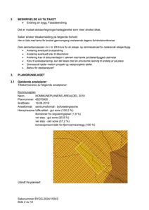 Utsnitt fra en kommuneplan (arealdel) som viser sonesoner (gul, rød, oransje) og en markert tomt.