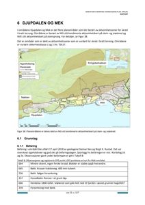Kart som viser planområder for skredfarevurdering i Djupalen og Mek, inkludert NGI sitt kombinerte aktsomhetskart.
