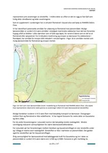 Kart som viser løsmåssområder brukt i modellering av flomskred med RAMMMS debris flow.