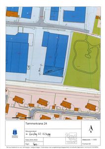 Situasjonskart som viser tomtens plassering i forhold til nabolag, veier og andre eiendommer.
