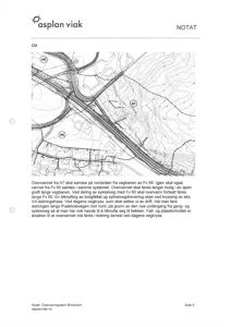 Kart over vegnett og overvannssystemet i området Blindheim, med fokus på Fv 60 og Fv 80.