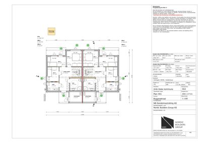 Etasjeplan (1. etasje) for en bygning med romfordeling, dører, vinduer og tekniske installasjoner.