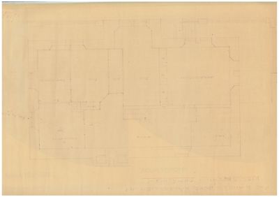 Etasjeplan (overetasjen) for en bolig, med rombetegnelser som 'Kjøkken', 'Bad', 'Sove', 'Stue' og 'VVS'.