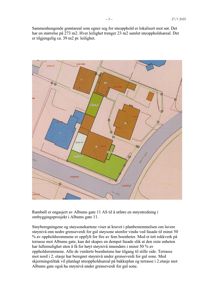 Situasjonsplan som viser bygningsplassering, tomtegrenser, veier og utearealer.