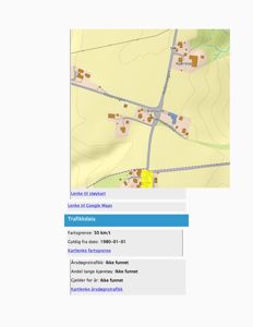 Kart over et område med veier (Holtervegen, Kjerstadsleira) og bebyggelse (Kjerstad, Korslund).