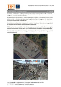 Dokumentet inneholder to fotografier som viser grunnforholdene på eiendommen, inkludert et luftfoto og et foto fra bakkenivå.