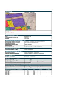 Reguleringsplan med fargelagt situasjonskart over tomten og bygningens plassering.