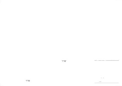 Fasadetegning som viser bygningens utsyn fra fire sider (Aust, Nord, Vest, Sør) med målstørrelse 1:100.