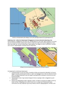 Bildet viser en situasjonsplan (øvre del) og et utklipp fra kommuneplanens arealplanlag (nedre del), som illustrerer tomtedeling, regulerte områder og byggegrenser.