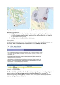 Bildet viser et oversiktskart (Figur 1) og et utsnitt fra en situasjonsplan (Figur 2) for Vestvågøy kommune, inkludert kartlegging av eiendom, arealbruk og reguleringer.