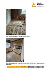 Fotografier av etasjekiller og gulvbelegg i en eksisterende bygning (Bakeriveien).