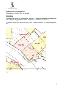 Situasjonsplan som viser eiendomsnummer, grenser og bygningers plassering i forhold til hverandre.