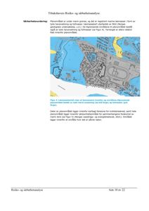 Kart som viser løsmassefordeling og faresoner i et planområde.