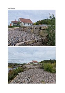 Fotografier som viser nærvirkning og omgivelser til en bygning ved en vannkant.