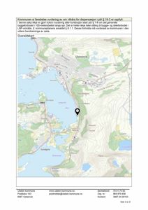 Oversiktskart som viser byggeområdet og nabolaget i Ulstein kommune.