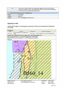 Et kart som viser arealdel og byggeforbud i Ulstein kommune.