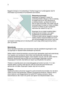 Situasjonsplan som viser bygningens plassering i forhold til eksisterende bygninger, parkområder og veier.