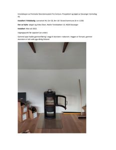 Fotografi av en installert Premodul Skorsteinssytem fra Contura i en frittstående bolig.