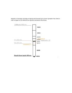 En teknisk tegning som viser en detaljert oppriss av en hvitvaskovn (HWAM 30) med målte høyder og tilhørende Premodul delnummer.